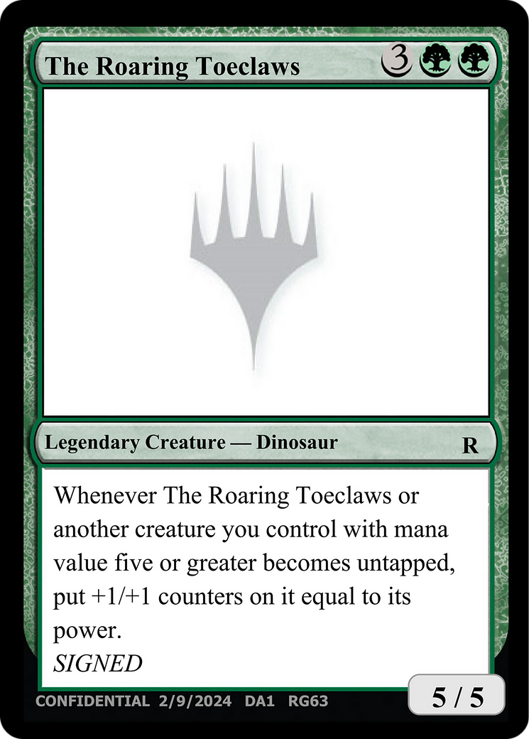 The Roaring Toeclaws [Unknown Event] | Impulse Games and Hobbies