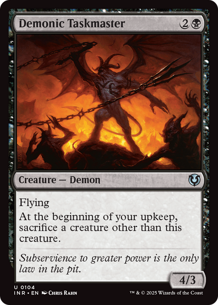 Demonic Taskmaster [Innistrad Remastered] | Impulse Games and Hobbies