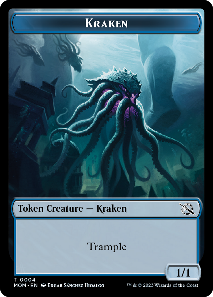 Treasure (21) // Kraken Double-Sided Token [March of the Machine Tokens] | Impulse Games and Hobbies