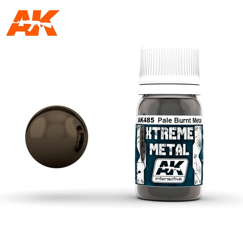 AK Interactive Xtreme Metal Pale Burnt Metal | Impulse Games and Hobbies