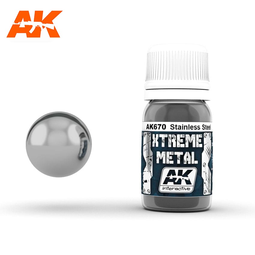 AK Interactive Xtreme Metal Stainless Steel | Impulse Games and Hobbies