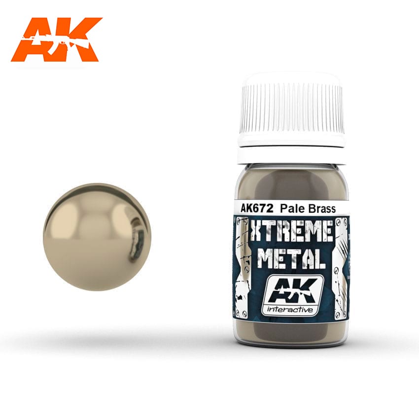 AK Interactive Xtreme Metal Pale Brass | Impulse Games and Hobbies