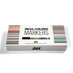 AK Interactive Real Colors Markers Special Box Real Colors Markers - 34 Units | Impulse Games and Hobbies