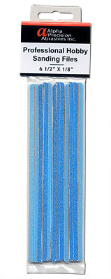 Alpha Abrasives - HOBBY FILE MEDIUM 1/8"X6 1/2" - 120/240GRIT 12/PK | Impulse Games and Hobbies