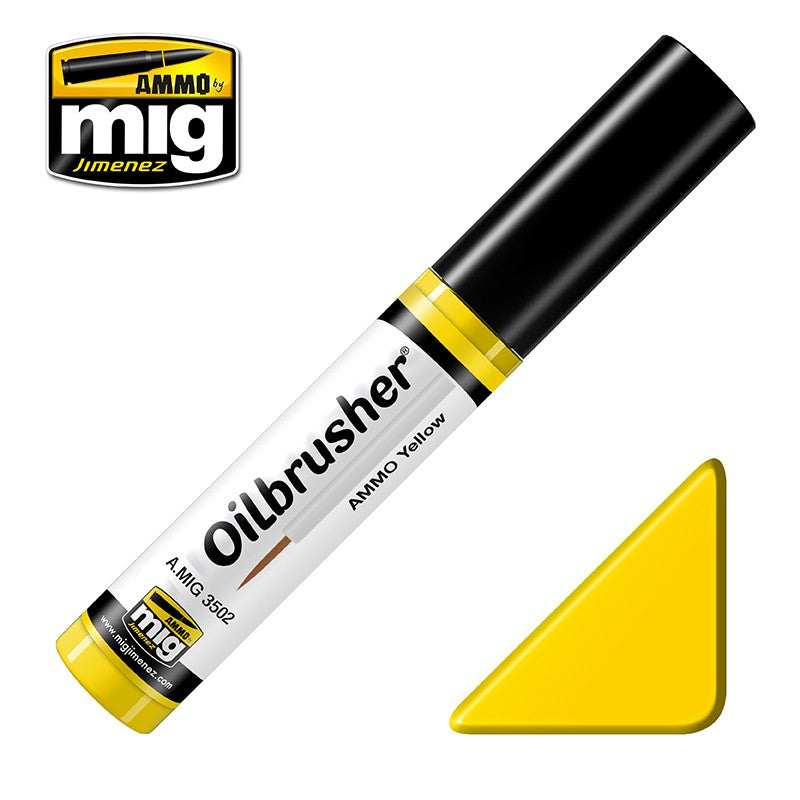 Ammo Mig Oilbrusher - Ammo Yellow | Impulse Games and Hobbies