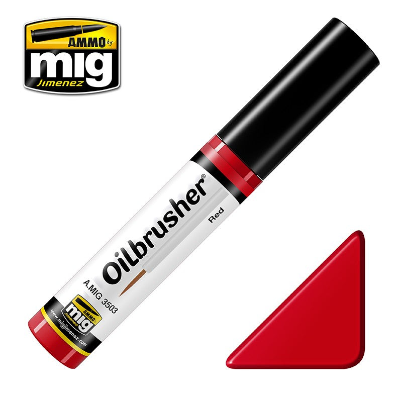 Ammo Mig Oilbrusher - Red | Impulse Games and Hobbies