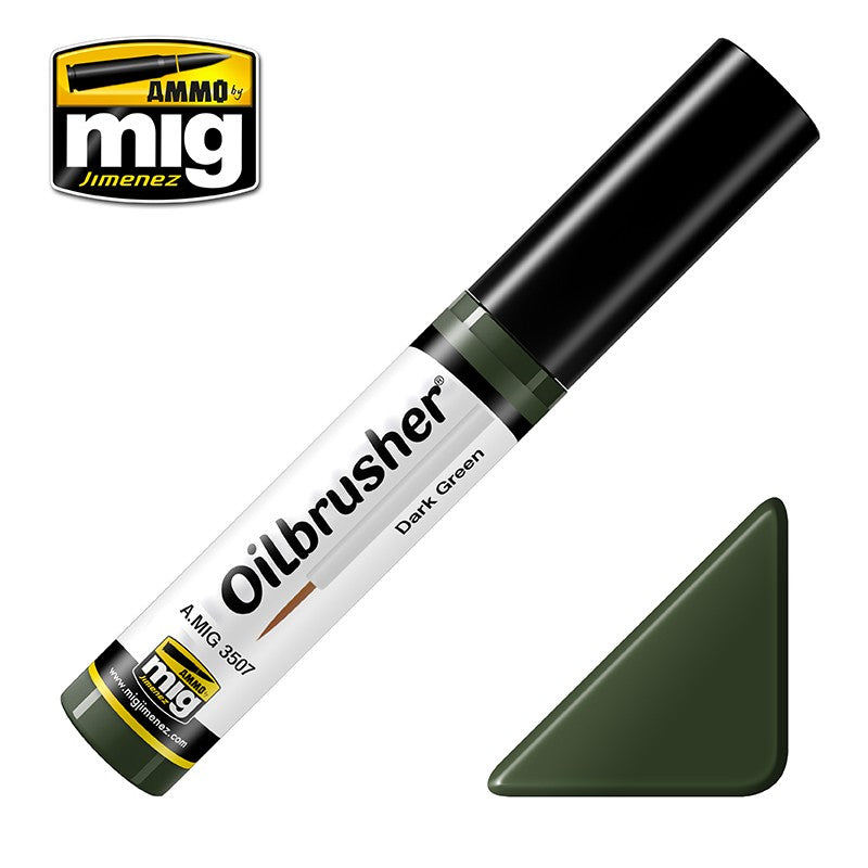 Ammo Mig Oilbrusher - Dark Green | Impulse Games and Hobbies