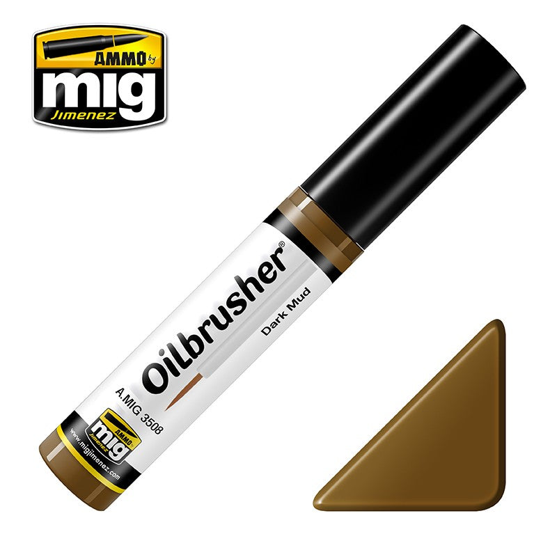 Ammo Mig Oilbrusher - Dark Mud | Impulse Games and Hobbies
