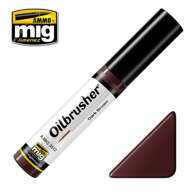 Ammo Mig Oilbrusher - Dark Brown | Impulse Games and Hobbies