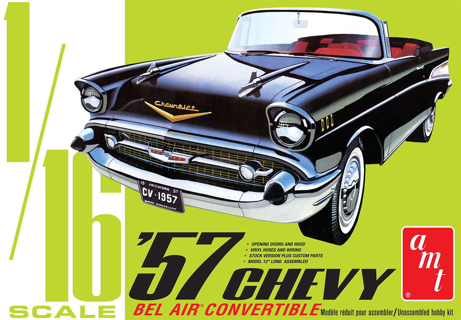 AMT 1957 CHEVY BEL AIR  CONVERTIBLE (1/16) | Impulse Games and Hobbies