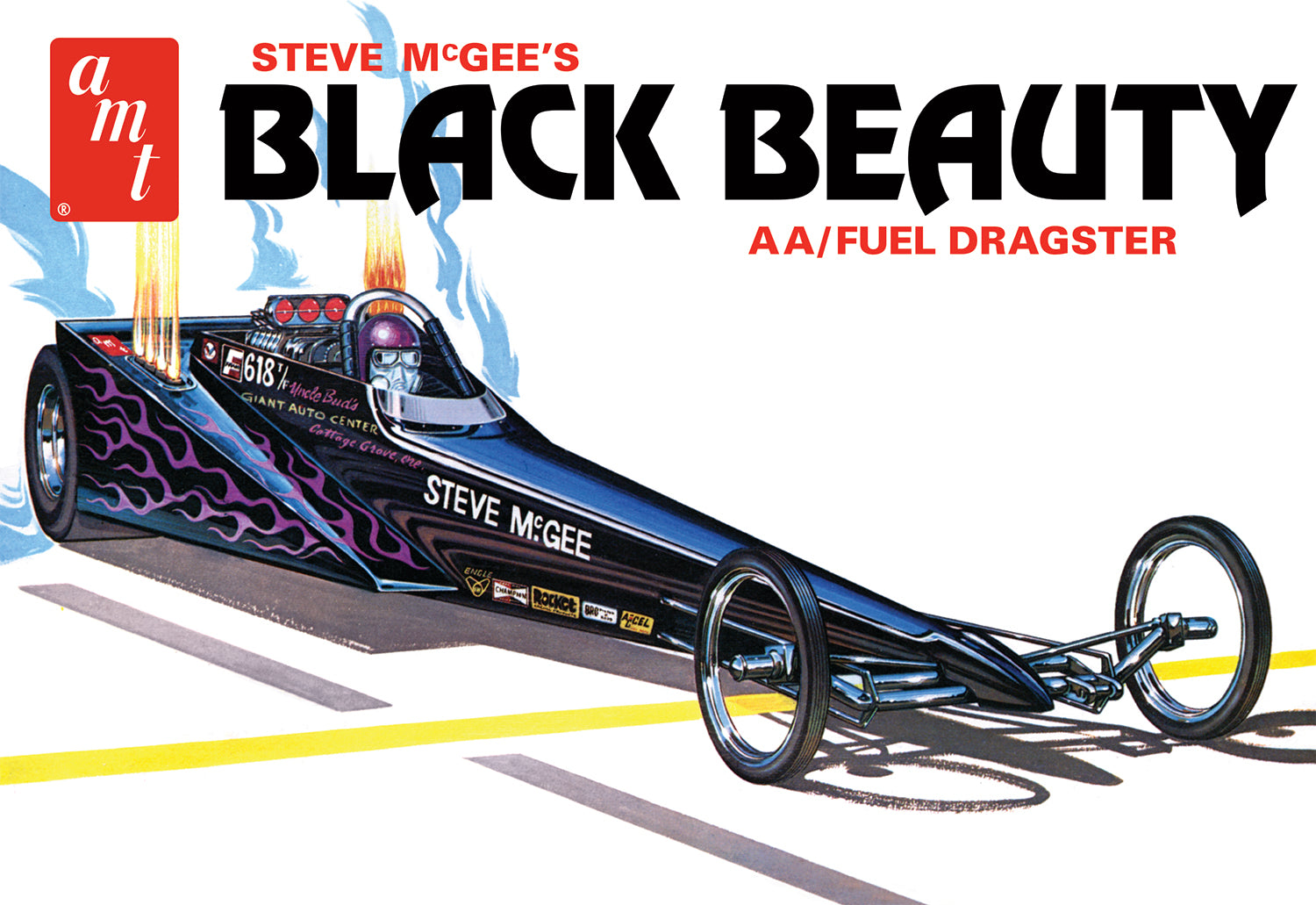 AMT Steve McGee Black Beauty Wedge Dragster (1/25) | Impulse Games and Hobbies