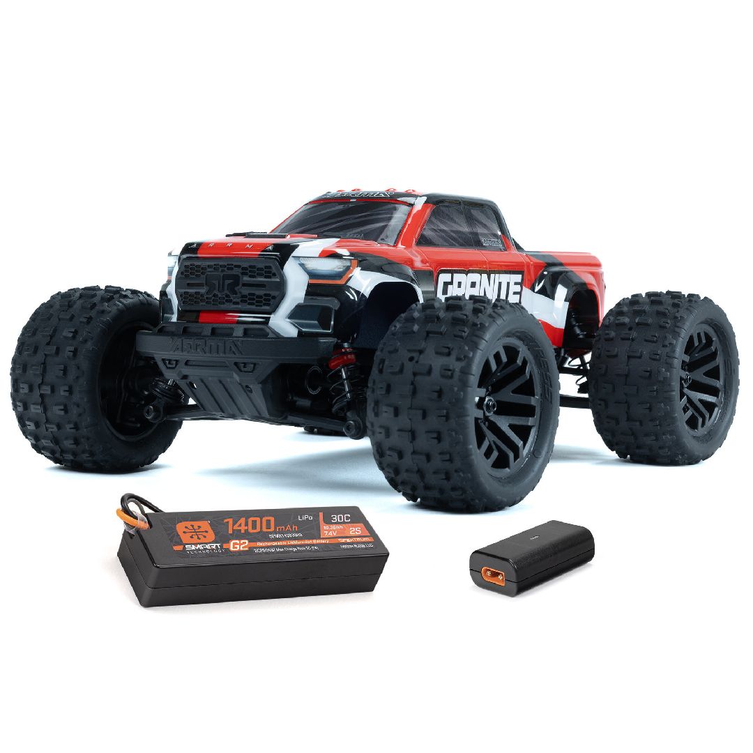 Arrma 1/18 GRANITE GROM 4x4 Scale Monster Truck RTR - Red | Impulse Games and Hobbies