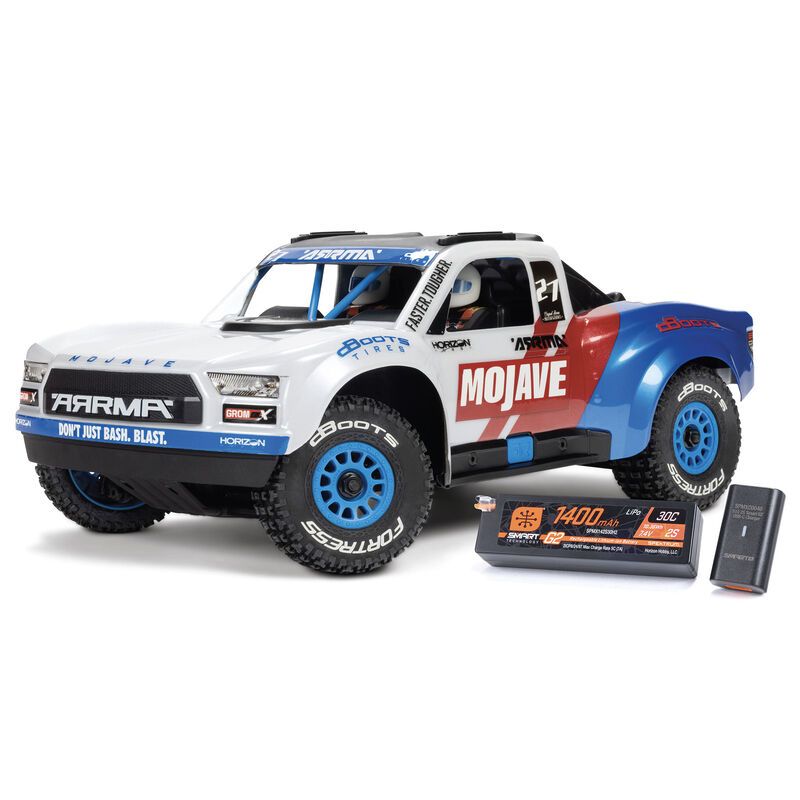 Arrma 1/16 MOJAVE GROM BLX 4x4 Desert Truck RTR - White | Impulse Games and Hobbies