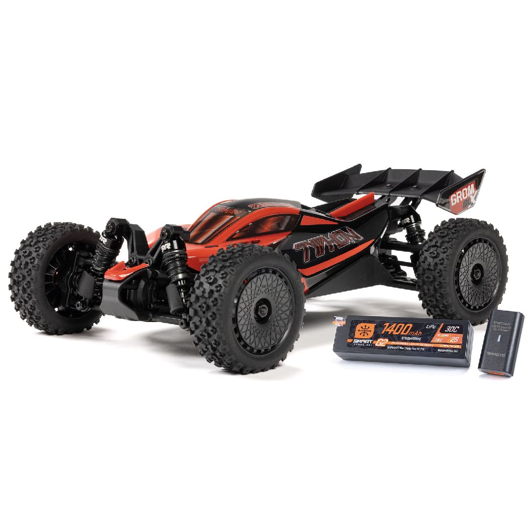 Arrma 1/14 TYPHON GROM BLX 4x4 Buggy RTR - Red | Impulse Games and Hobbies