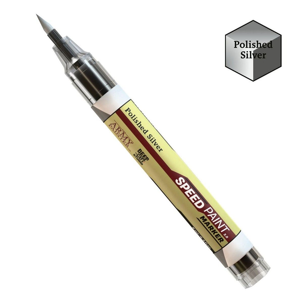The Army Painter: Speedpaint Marker: Polished Silver (EN) | Impulse Games and Hobbies