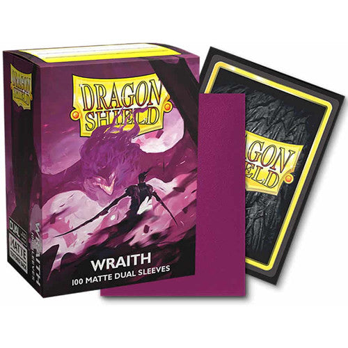Sleeves: Dragon Shield: Matte DUAL: Wraith Alaric Chaos Wraith (Purple) (100) (EN) | Impulse Games and Hobbies