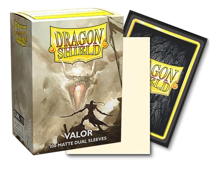 Sleeves: Dragon Shield: Matte DUAL: Valor (Ivory) (100) (EN) | Impulse Games and Hobbies
