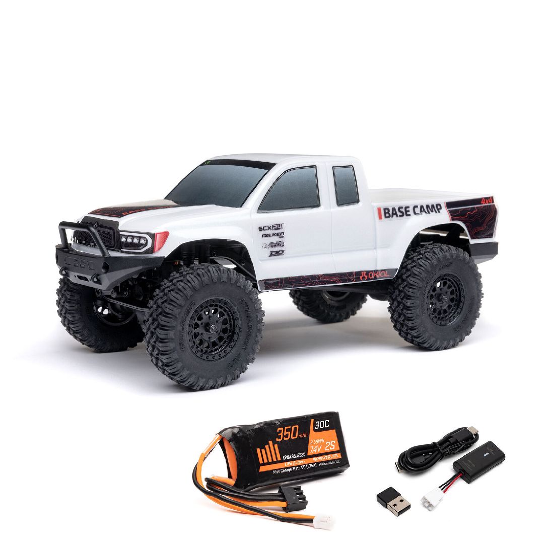 Axial 1/24 SCX24 Base Camp 4x4 RTR - White | Impulse Games and Hobbies