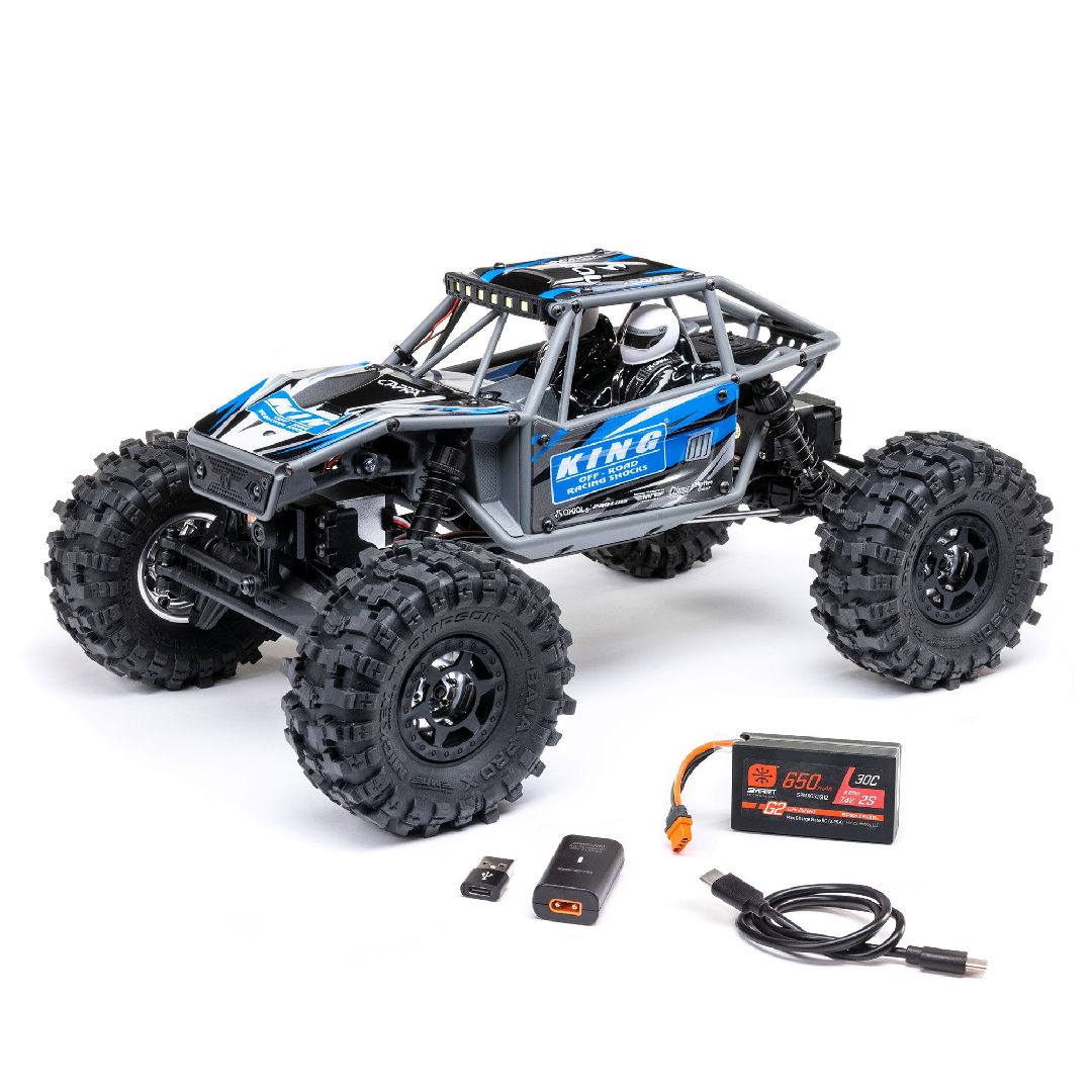Axial 1/18 UTB18 Capra 4WS 4x4 RTR - Blue | Impulse Games and Hobbies