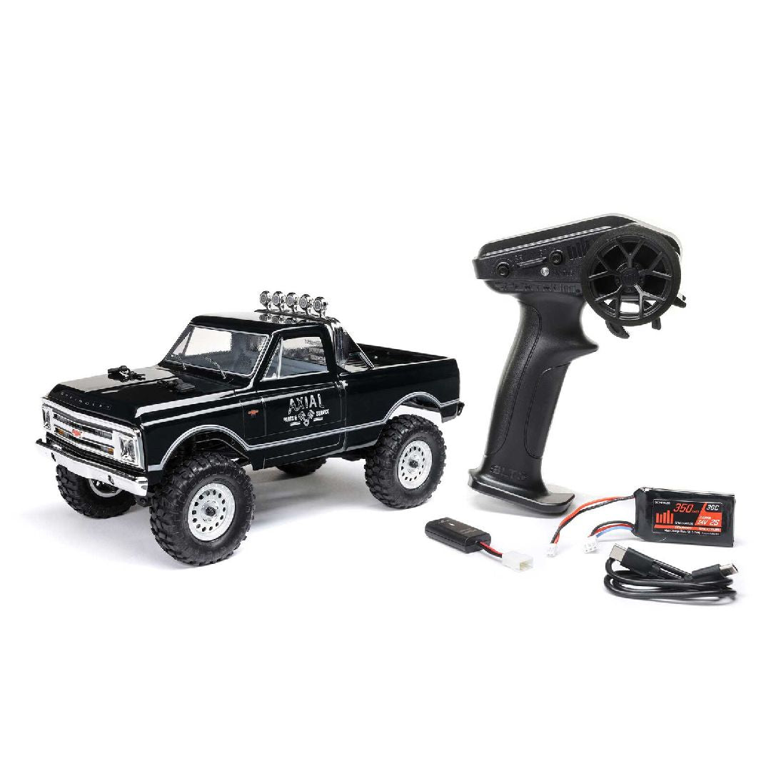 Axial 1/24 SCX24 1967 Chevrolet C10 4x4 RTR - Black | Impulse Games and Hobbies