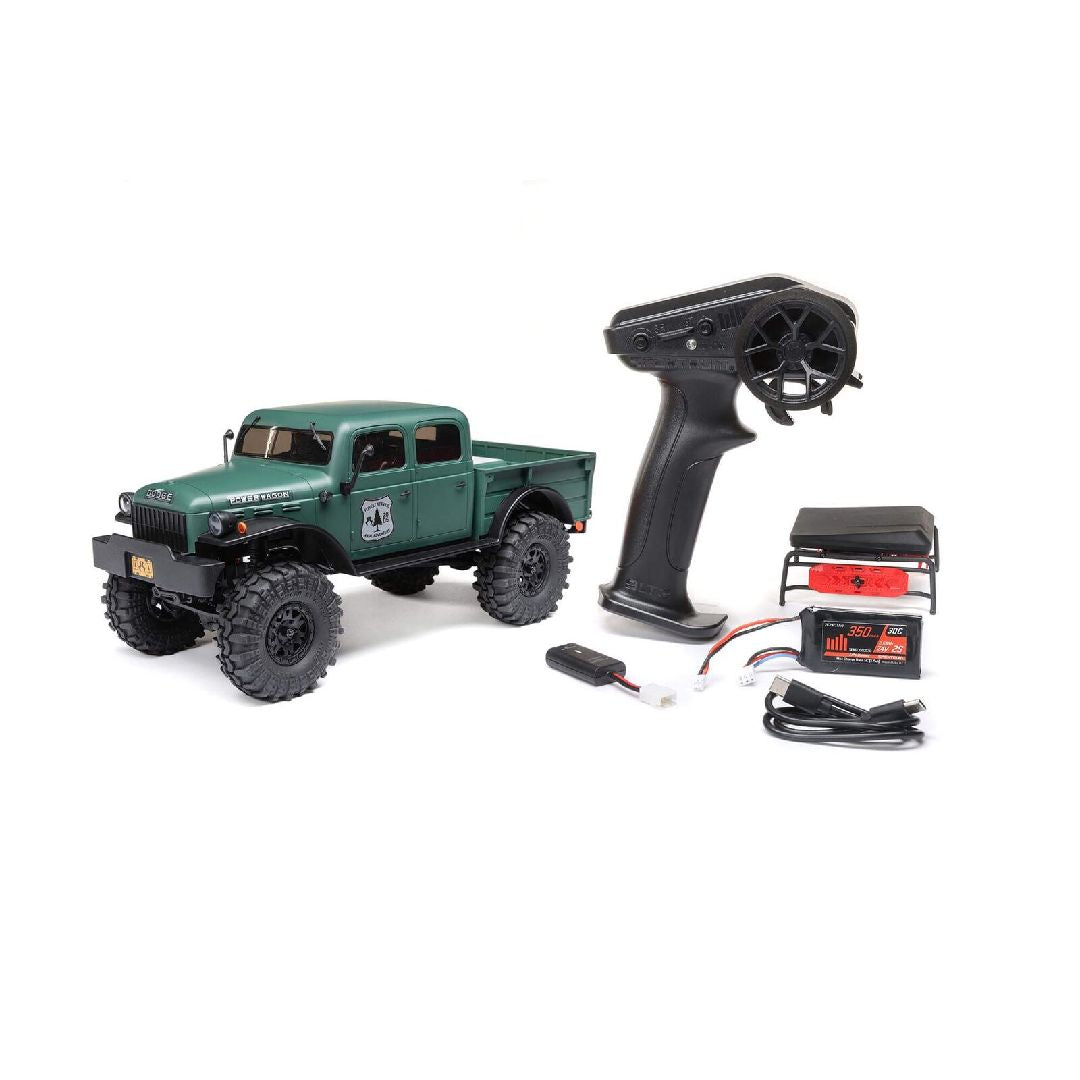 Axial 1/24 SCX24 1940's 4 Door Dodge Power Wagon 4x4 RTR - Green | Impulse Games and Hobbies