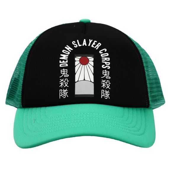 Demon Slayer Corps Hanafuda Kanji Snapback Trucker Hat | Impulse Games and Hobbies