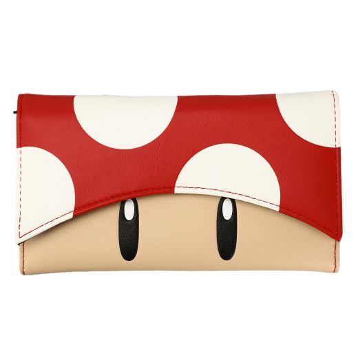 NINTENDO - Red Mushroom Women's Trifold Wallet | Impulse Games and Hobbies