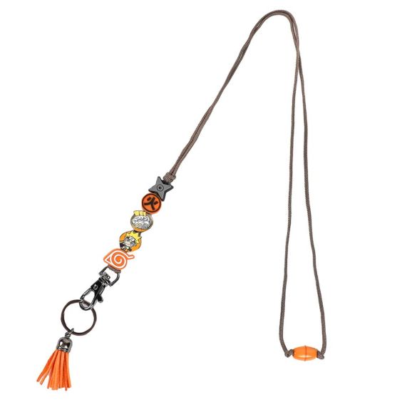 Naruto Shippuden Charms Symbols Lanyard Keychain | Impulse Games and Hobbies