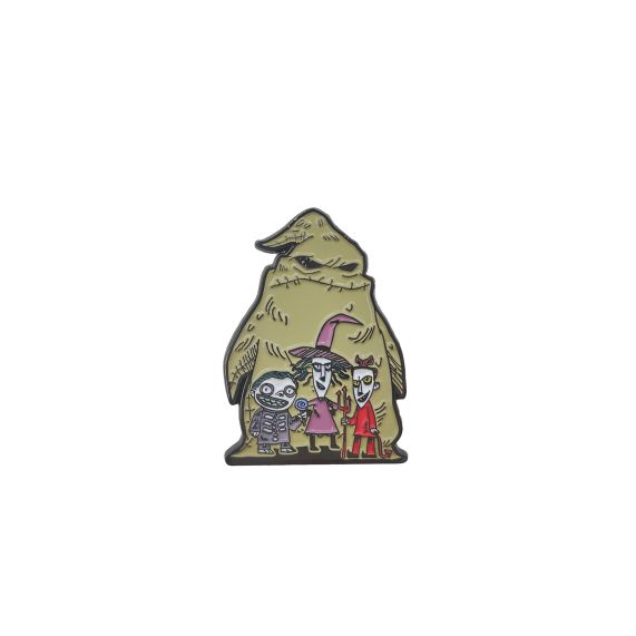 The Nightmare Before Christmas Oogie Boogie, Lock, Shock, and Barrel 1.5" Lapel Pin | Impulse Games and Hobbies