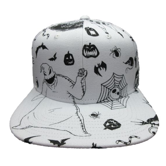 NIGHTMARE BEFORE CHRISTMAS - WHITE SNAPBACK HAT | Impulse Games and Hobbies