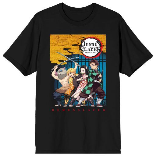DEMON SLAYER - Group Shot Adult Black Tee 2XL/2TG | Impulse Games and Hobbies