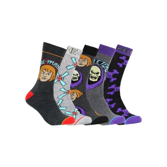 MASTERS OF THE UNIVERSE - He-Man 5pk Crew Sock Set 10-13 | Impulse Games and Hobbies