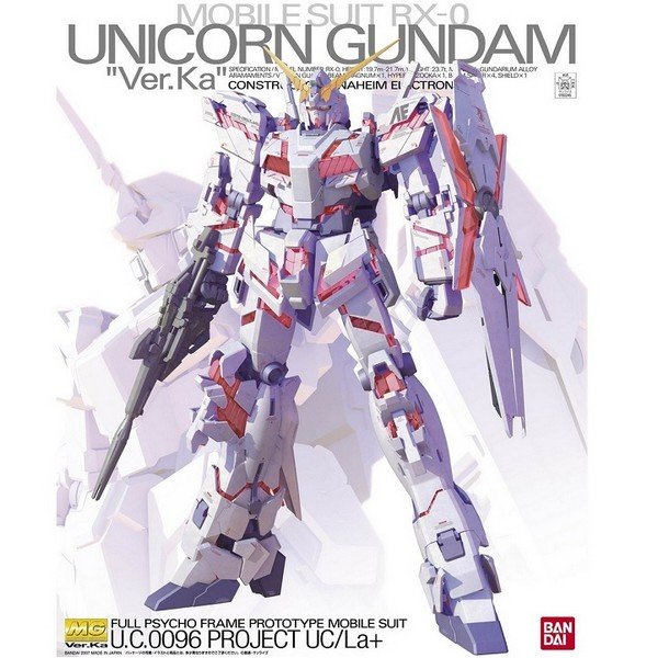 Bandai MG Unicorn Gundam (Ver. Ka) "Gundam Unicorn" | Impulse Games and Hobbies