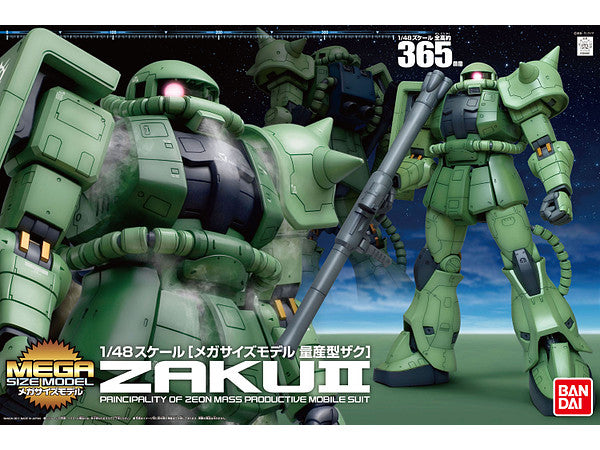 Bandai Mega Size 1/48 MS-06 Zaku II "Mobile Suit Gundam" | Impulse Games and Hobbies