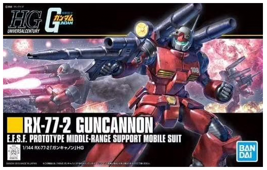 Bandai HGUC #190 1/144 RX-77-2 Gundam Guncannon | Impulse Games and Hobbies