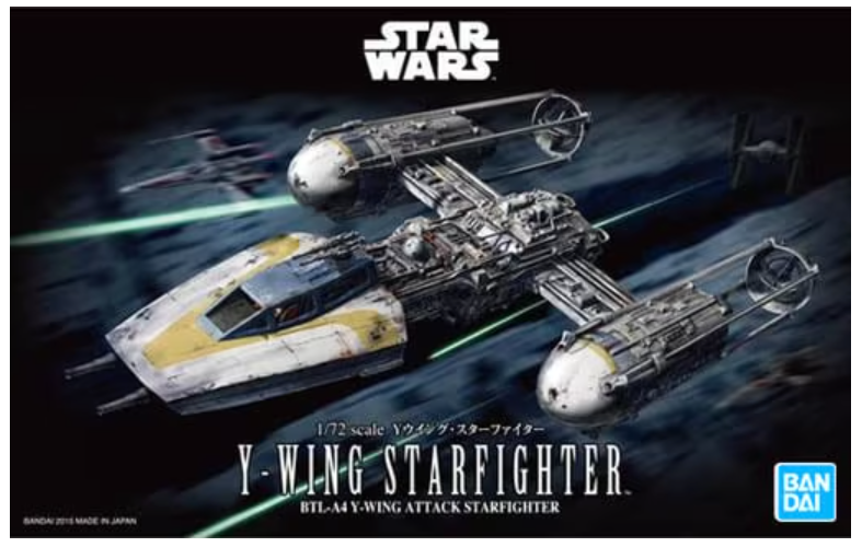 Bandai Y-Wing Starfighter "Star Wars" 1/72 Plastic Model | Impulse Games and Hobbies