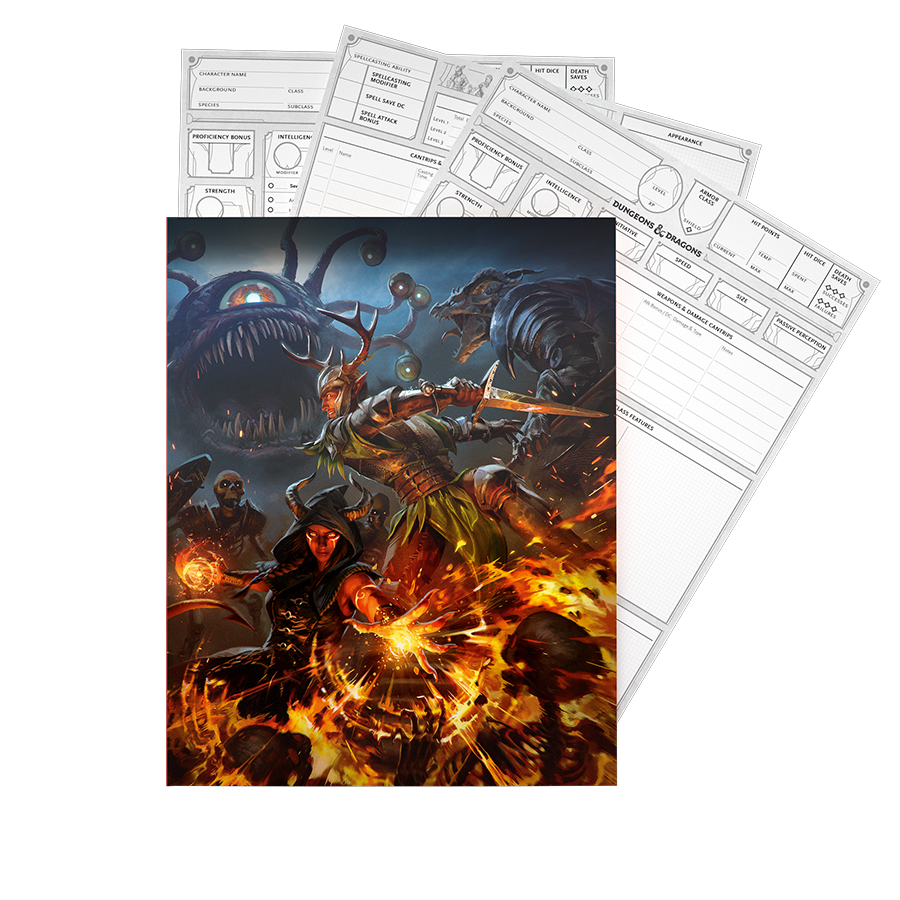 DND RPG 2024 CHARACTER SHEETS | Impulse Games and Hobbies