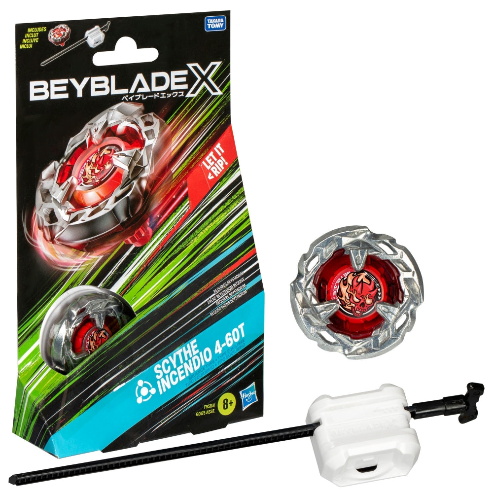 Beyblade X Starter Pack: Scythe Incendio 4-60T | Impulse Games and Hobbies