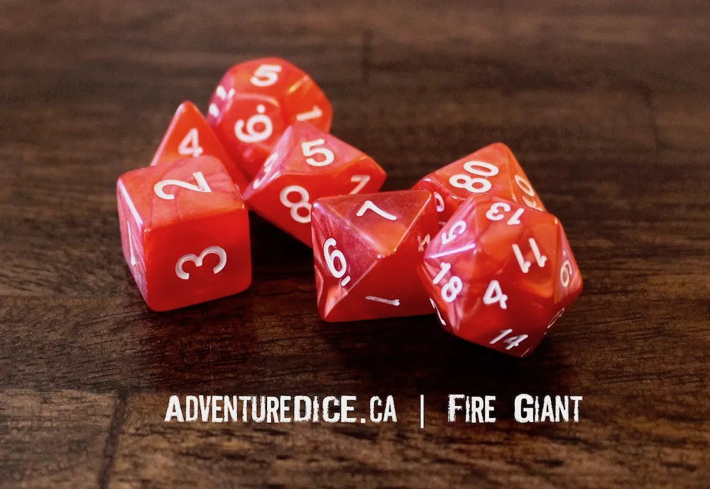 Adventure Dice - Fire Giant dice set | Impulse Games and Hobbies