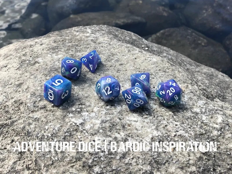 Adventure Dice - Bardic Inspiration dice set | Impulse Games and Hobbies