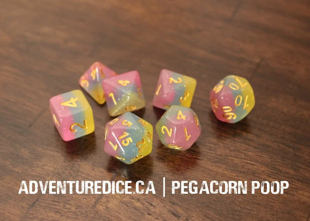 Adventure Dice - Pegacorn Poop dice set | Impulse Games and Hobbies