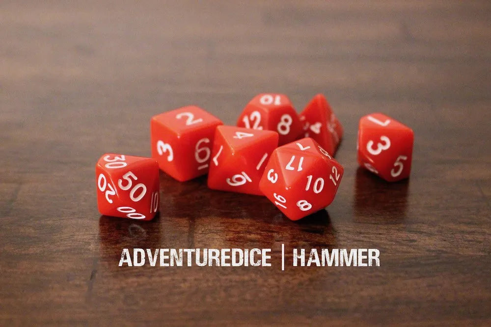 Adventure Dice - Hammer dice set | Impulse Games and Hobbies