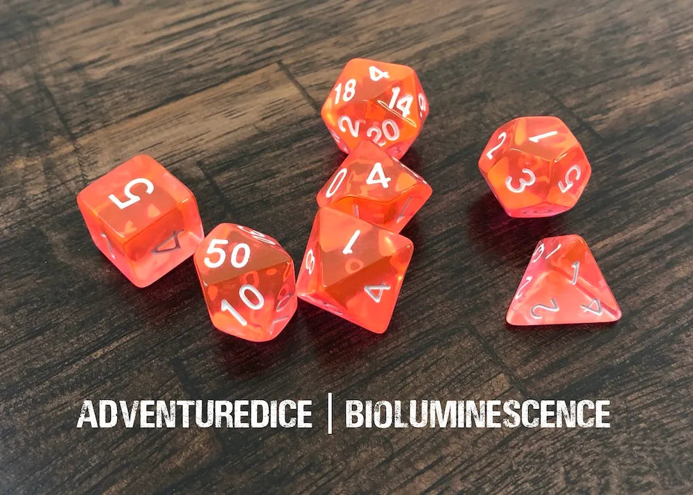 Adventure Dice - Bioluminescence dice set | Impulse Games and Hobbies