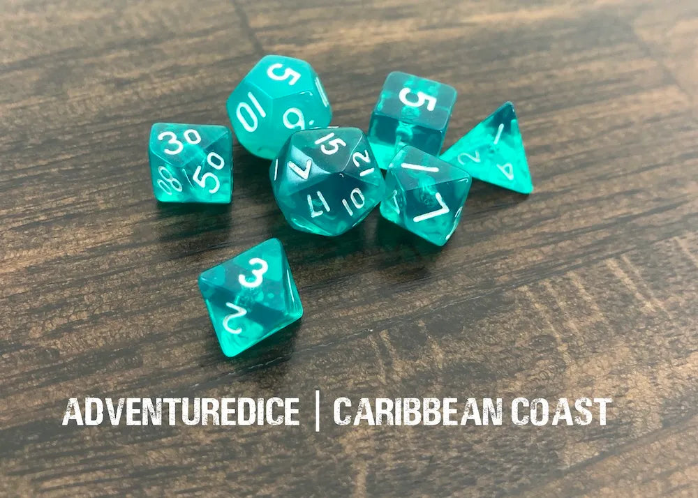 Adventure Dice - Caribbean Coast Mini Dice Set | Impulse Games and Hobbies