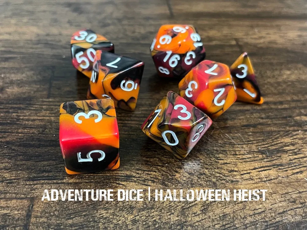 Adventure Dice - Halloween Heist dice set | Impulse Games and Hobbies