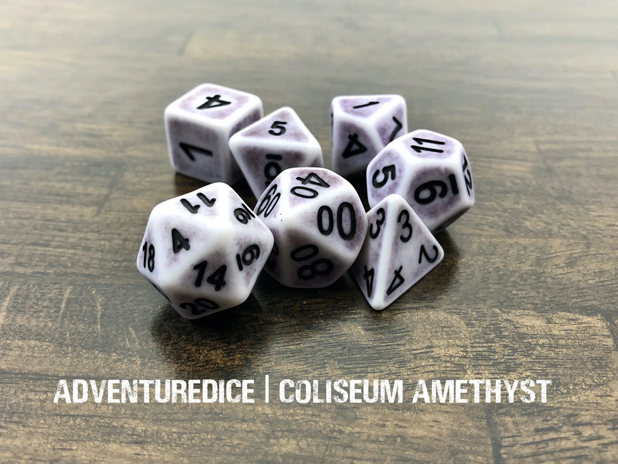 Adventure Dice - Coliseum Amethyst dice set | Impulse Games and Hobbies