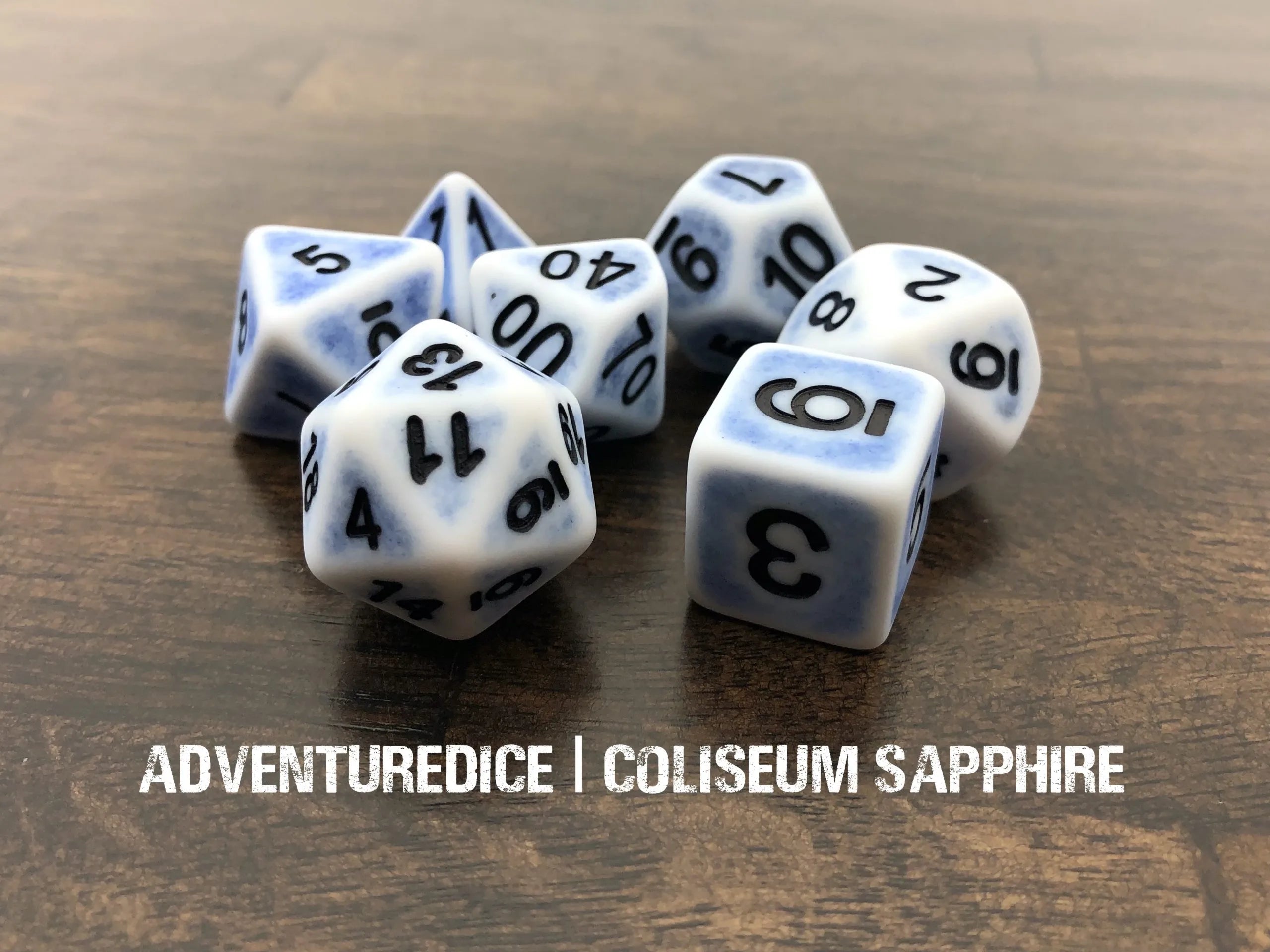 Adventure Dice - Coliseum Sapphire Dice Set | Impulse Games and Hobbies