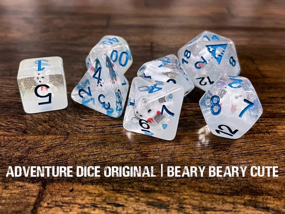 Adventure Dice - Beary Beary Cute dice set | Impulse Games and Hobbies