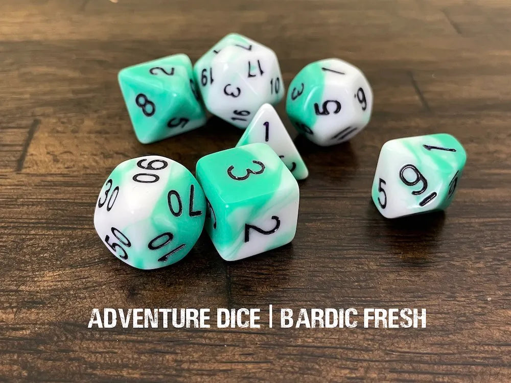 Adventure Dice - Bardic Fresh dice set | Impulse Games and Hobbies
