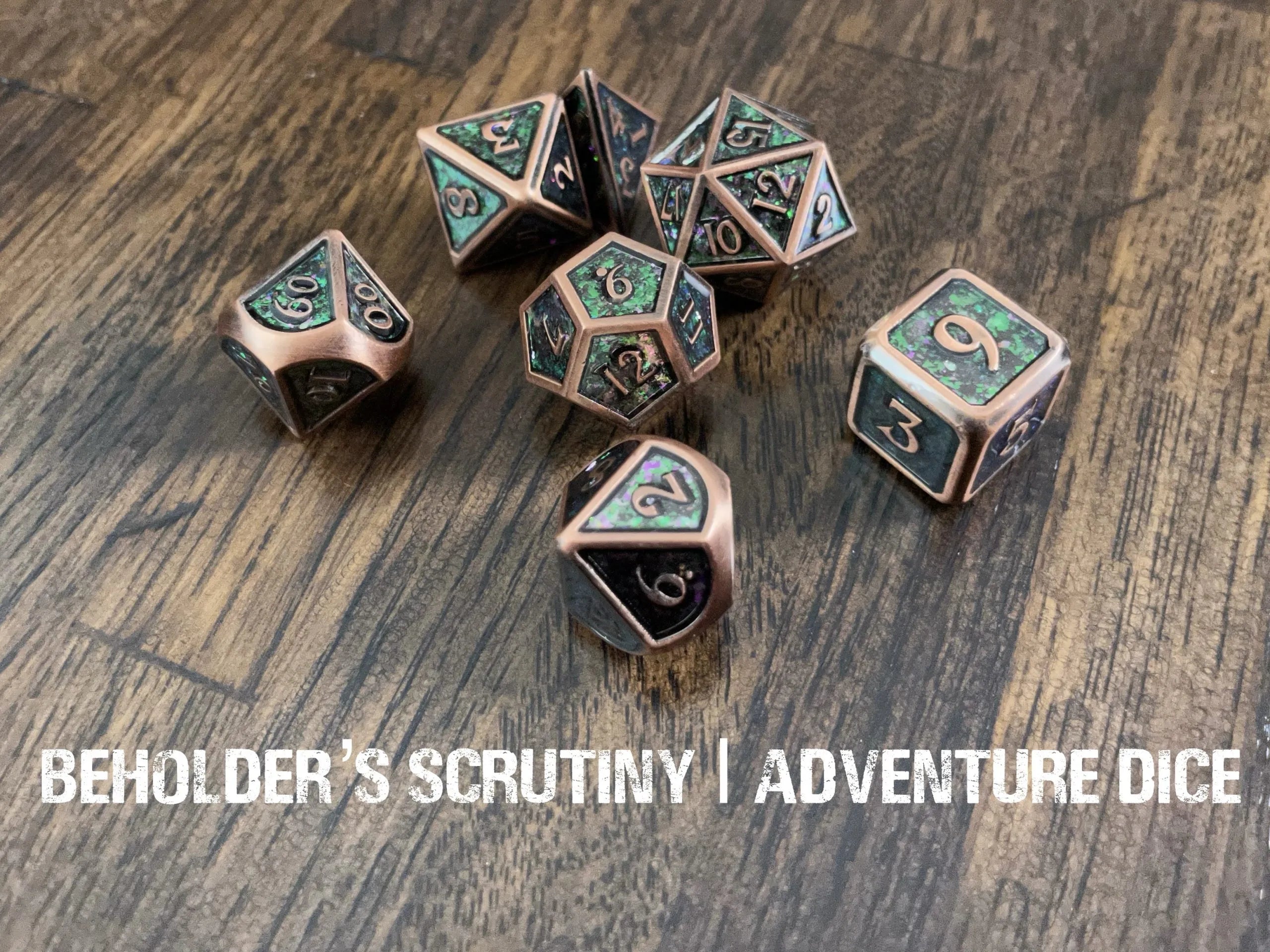 Adventure Dice - Beholders Scrutiny premium metal dice set | Impulse Games and Hobbies